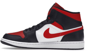 Jordan 1 Mid White Black Red (2022)