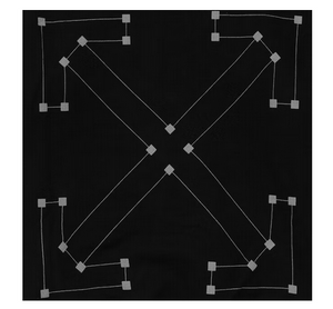 Off-White Diag Backbone Hoodie Black/SIlver