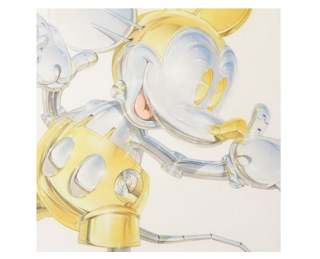 Hajime Sorayama x Disney Future Mickey Mouse A2 Poster Metallic