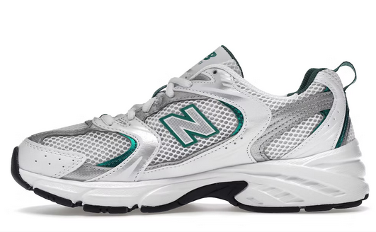 New Balance 530 White Silver Green