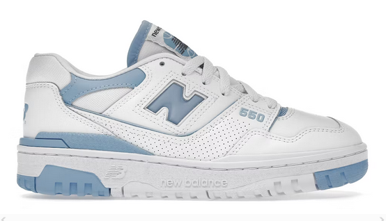 New Balance 550 UNC White Dusk Blue (Women's)