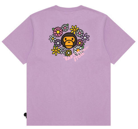 Baby Milo short sleeve Flower Tee Purple