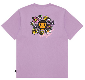 Baby Milo short sleeve Flower Tee Purple