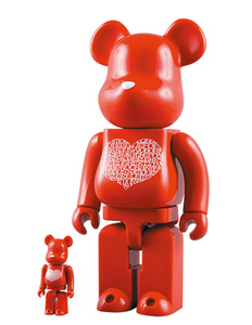 Bearbrick International Love Heart 400% Red