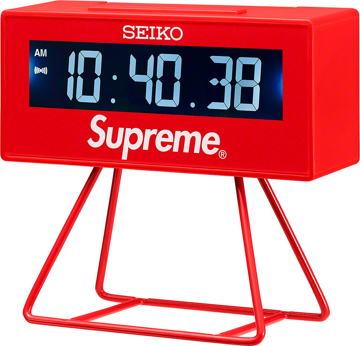 Supreme Seiko Marathon Clock Red