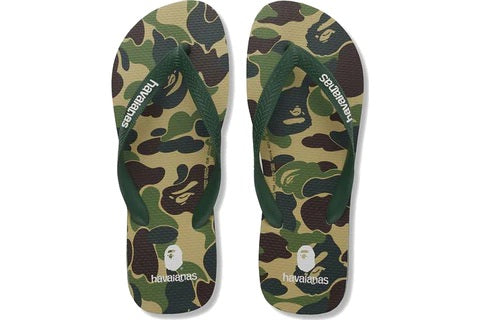 A Bathing Ape Havaianas Green Camo