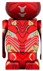 Load image into Gallery viewer, Bearbrick x Marvel Iron Man Mark 50 100% &amp; 400% Set
