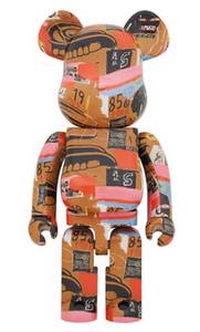 Bearbrick Andy Warhol x JEAN-MICHEL BASQUIAT #2 1000%