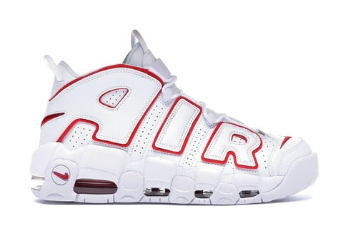 Nike Air More Uptempo White Varsity Red Outline (2018/2021)