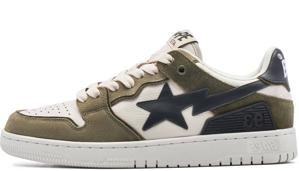 A Bathing Ape Bape SK8 Sta Olive (2022)