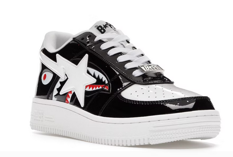 A Bathing Ape Bape Sta Low Color Block Shark Black