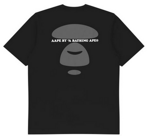 AAPE Moonface logo graphic tee Black