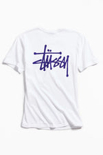 Load image into Gallery viewer, Stussy Basic T-shirt White/Purple
