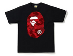 Load image into Gallery viewer, BAPE Color Camo Big Ape Head T-Shirt (SS20) Black/Red
