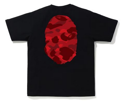 BAPE Color Camo Big Ape Head T-Shirt (SS20) Black/Red