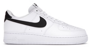 Nike Air Force 1 Low '07 White Black Pebbled Leather