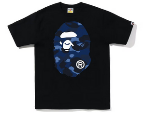 BAPE Color Camo Big Ape Head Tee (FW22) Black Blue