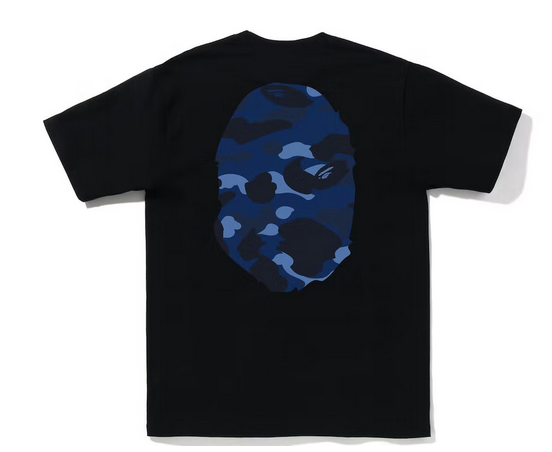 BAPE Color Camo Big Ape Head Tee (FW22) Black Blue