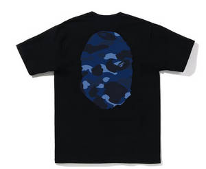 BAPE Color Camo Big Ape Head Tee (FW22) Black Blue