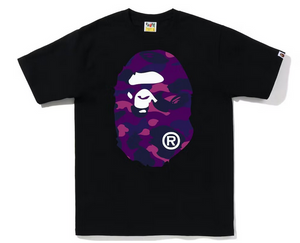 BAPE Color Camo Big Ape Head Tee (FW22) Black Purple