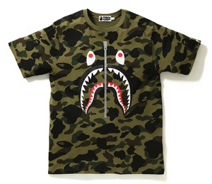BAPE 1st Camo Shark Tee Green/Camo
