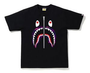 BAPE Color Camo Shark T-Shirt (SS20) Black/Purple