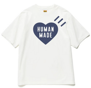 HUMAN MADE DAILY S/S T-SHIRT WHITE/NAVY