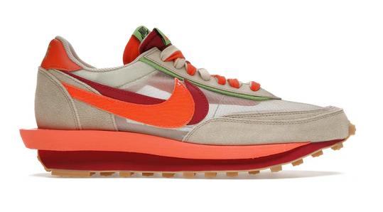 Nike LD Waffle sacai CLOT Net Orange Blaze – shoegamemanila