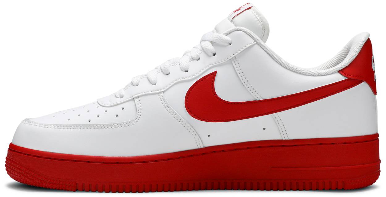 Nike Air Force 1 Low White Red Midsole