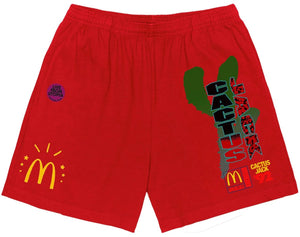 Travis Scott x McDonald's All American '92 Shorts Red