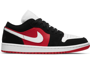 Jordan 1 Low Black White Gym Red Bulls (W)