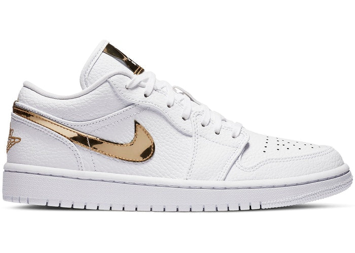 Jordan 1 Low White Metallic Gold (W)