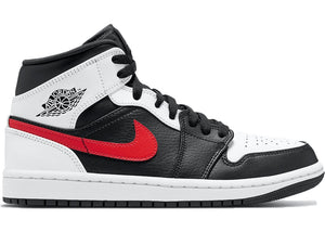 Jordan 1 Mid Black Chile Red White