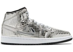 Jordan 1 Mid SE Disco Metallic Silver (W)