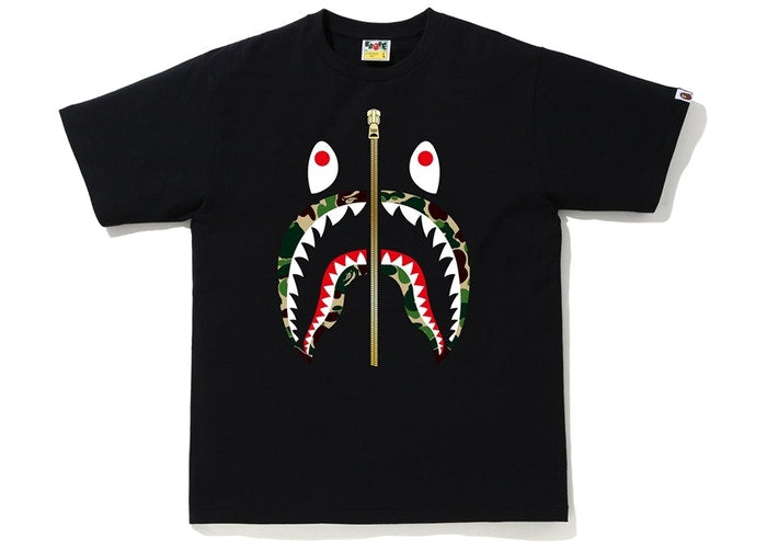 BAPE ABC Camo Shark Tee Black/Green