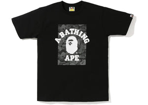 BAPE ABC Dot Reflective On College Tee Black