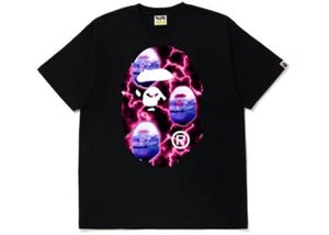 BAPE Big Ape Head Lightning Tee Black