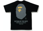 Load image into Gallery viewer, BAPE x Undefeated Ape Head Tee Black
