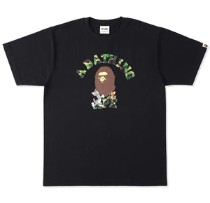 BAPE x Tom and Jerry College Tee Black