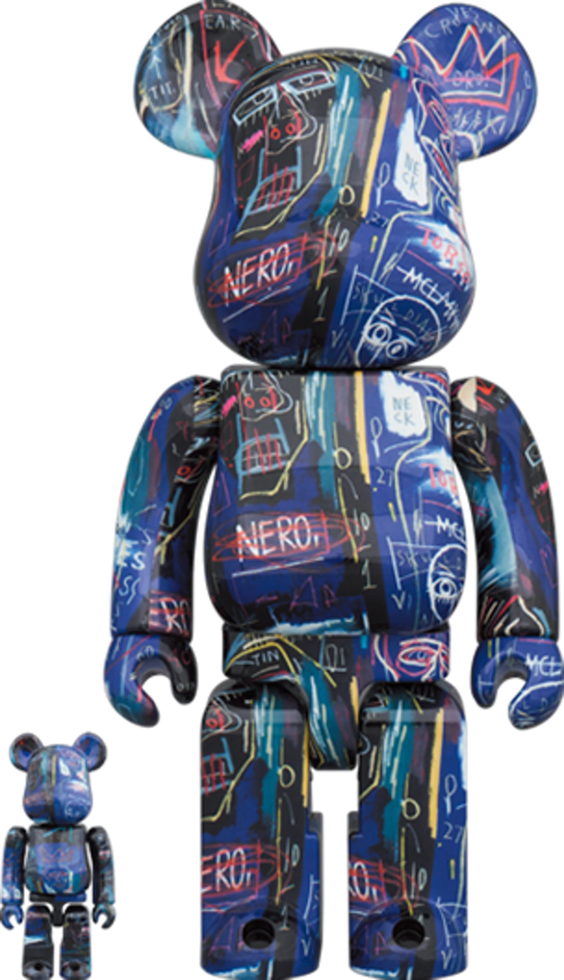 Bearbrick Jean-Michel Basquiat #7 100% & 400% Set