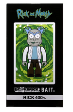 Load image into Gallery viewer, Bearbrick BAIT x Medicom Rick and Morty 400% White SET OF 2
