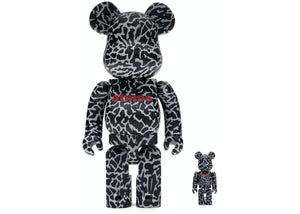 Bearbrick Atmos Reverse Elephant 100% & 400% Set Black