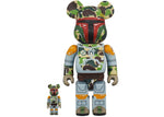 Load image into Gallery viewer, Bearbrick BAPE x STAR WARS BOBA FETT 100% &amp; 400% Set
