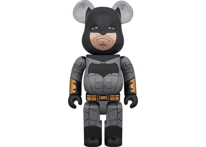 Bearbrick Batman (Justice League Ver.) 400% Black/Grey