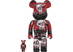 Load image into Gallery viewer, Bearbrick JEAN-MICHEL BASQUIAT #5 100% &amp; 400% Set
