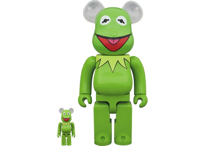 Bearbrick Kermit The Frog 100% & 400% Set Green