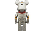 Load image into Gallery viewer, Bearbrick Superalloy Beckoning Cat Silver Plated 2 200%
