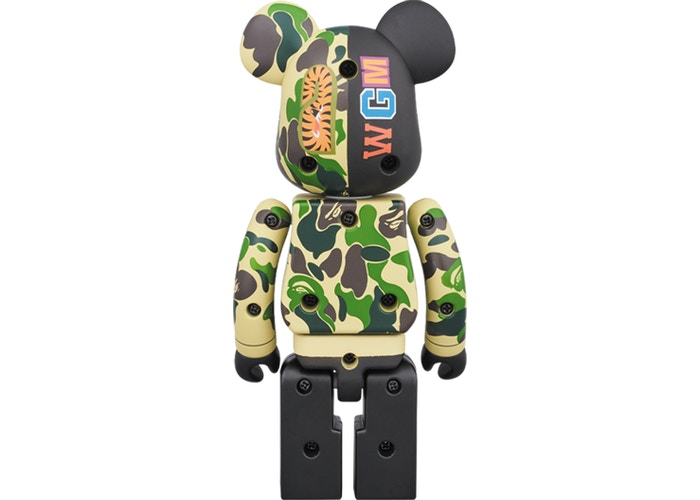 Bearbrick x BAPE Superalloy ABC Camo Shark 200%