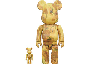 Bearbrick x Van Gogh Museum Sunflowers 100% & 400% Yellow