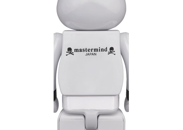 Bearbrick x mastermind JAPAN 100% & 400% Set WHITE CHROME